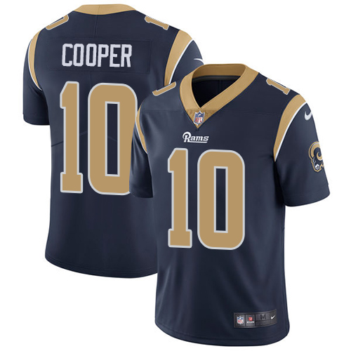 Men's Nike Los Angeles Rams #10 Pharoh Cooper Navy Blue Team Color Vapor Untouchable Limited Player NFL Jersey