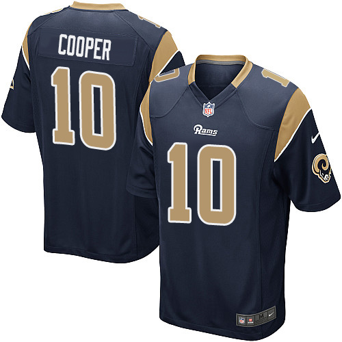 Men's Nike Los Angeles Rams #10 Pharoh Cooper Game Navy Blue Team Color NFL Jersey