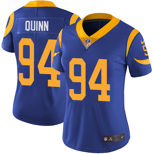 Women's Nike Los Angeles Rams #94 Robert Quinn Royal Blue Alternate Vapor Untouchable Elite Player NFL Jersey