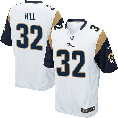 Men's Nike Los Angeles Rams #32 Troy Hill Game White NFL Jersey