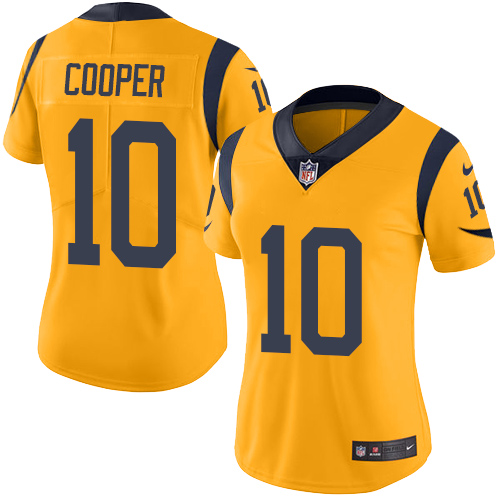 Women's Nike Los Angeles Rams #10 Pharoh Cooper Limited Gold Rush Vapor Untouchable NFL Jersey
