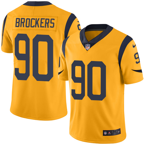 Youth Nike Los Angeles Rams #90 Michael Brockers Limited Gold Rush Vapor Untouchable NFL Jersey