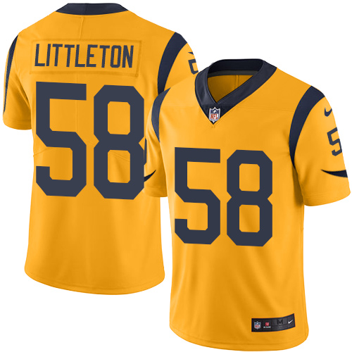 Youth Nike Los Angeles Rams #58 Cory Littleton Limited Gold Rush Vapor Untouchable NFL Jersey