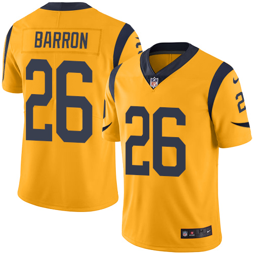 Men's Nike Los Angeles Rams #26 Mark Barron Limited Gold Rush Vapor Untouchable NFL Jersey