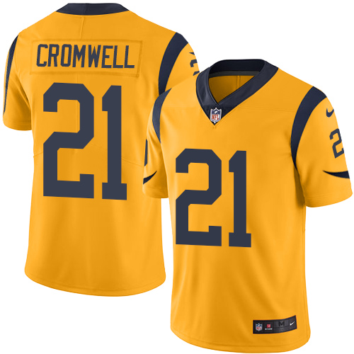Men's Nike Los Angeles Rams #21 Nolan Cromwell Limited Gold Rush Vapor Untouchable NFL Jersey