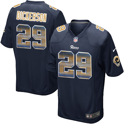 Youth Nike Los Angeles Rams #29 Eric Dickerson Limited Navy Blue Strobe NFL Jersey