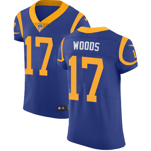 Men's Nike Los Angeles Rams #17 Robert Woods Royal Blue Alternate Vapor Untouchable Elite Player NFL Jersey