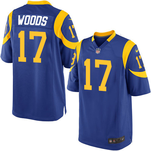 Men's Nike Los Angeles Rams #17 Robert Woods Game Royal Blue Alternate NFL Jersey