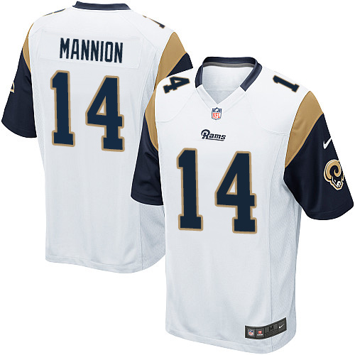 Men's Nike Los Angeles Rams #14 Sean Mannion Game White NFL Jersey
