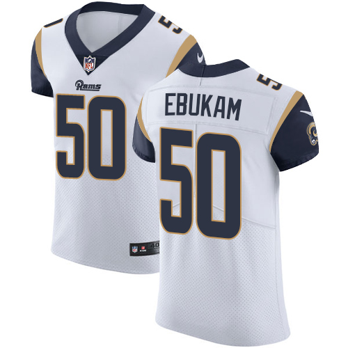 Men's Nike Los Angeles Rams #50 Samson Ebukam White Vapor Untouchable Elite Player NFL Jersey