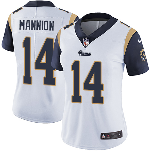 Women's Nike Los Angeles Rams #14 Sean Mannion White Vapor Untouchable Elite Player NFL Jersey