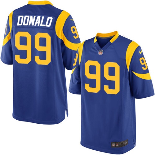 Men's Nike Los Angeles Rams #99 Aaron Donald Game Royal Blue Alternate NFL Jersey