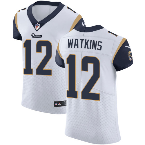 Men's Nike Los Angeles Rams #12 Sammy Watkins White Vapor Untouchable Elite Player NFL Jersey