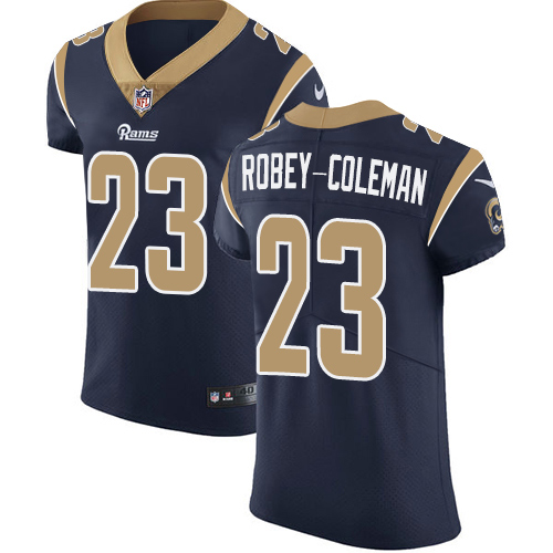 Men's Nike Los Angeles Rams #23 Nickell Robey-Coleman Navy Blue Team Color Vapor Untouchable Elite Player NFL Jersey