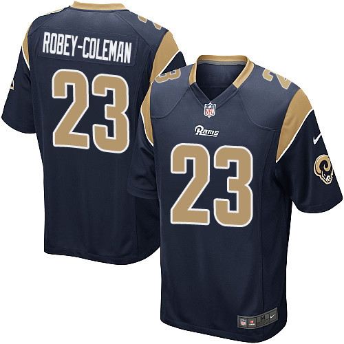 Men's Nike Los Angeles Rams #23 Nickell Robey-Coleman Game Navy Blue Team Color NFL Jersey