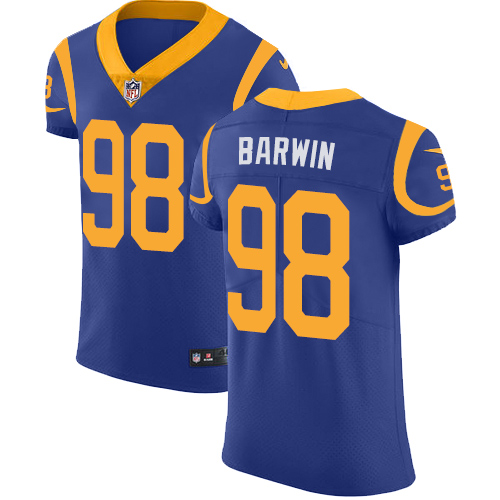 Men's Nike Los Angeles Rams #98 Connor Barwin Royal Blue Alternate Vapor Untouchable Elite Player NFL Jersey