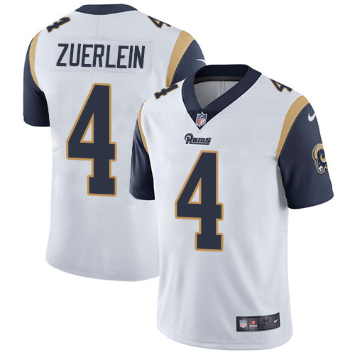 Youth Nike Los Angeles Rams #4 Greg Zuerlein White Vapor Untouchable Limited Player NFL Jersey
