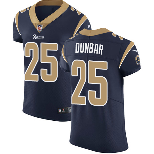 Men's Nike Los Angeles Rams #25 Lance Dunbar Navy Blue Team Color Vapor Untouchable Elite Player NFL Jersey