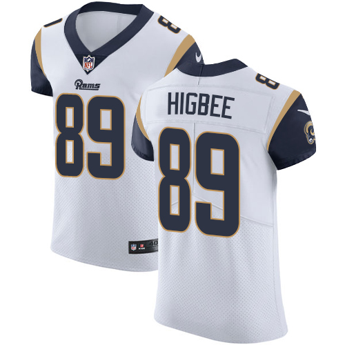 Men's Nike Los Angeles Rams #89 Tyler Higbee White Vapor Untouchable Elite Player NFL Jersey