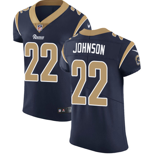 Men's Nike Los Angeles Rams #22 Trumaine Johnson Navy Blue Team Color Vapor Untouchable Elite Player NFL Jersey