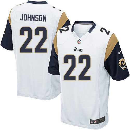 Men's Nike Los Angeles Rams #22 Trumaine Johnson Game White NFL Jersey