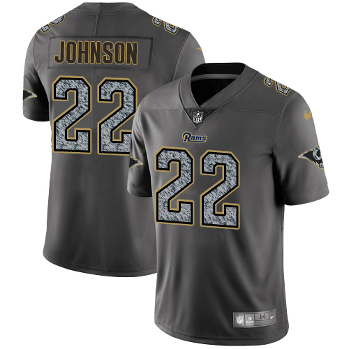 Youth Nike Los Angeles Rams #22 Trumaine Johnson Gray Static Vapor Untouchable Limited NFL Jersey