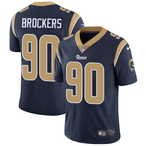 Men's Nike Los Angeles Rams #90 Michael Brockers Navy Blue Team Color Vapor Untouchable Limited Player NFL Jersey
