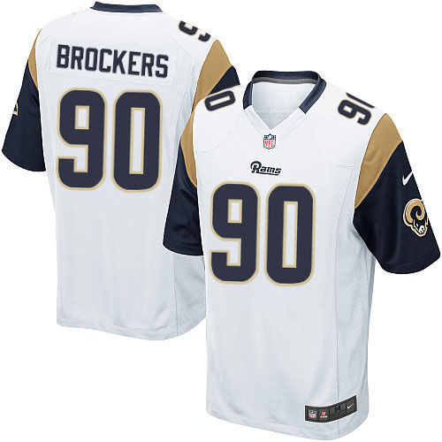 Youth Nike Los Angeles Rams #90 Michael Brockers Game White NFL Jersey