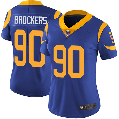 Women's Nike Los Angeles Rams #90 Michael Brockers Royal Blue Alternate Vapor Untouchable Elite Player NFL Jersey