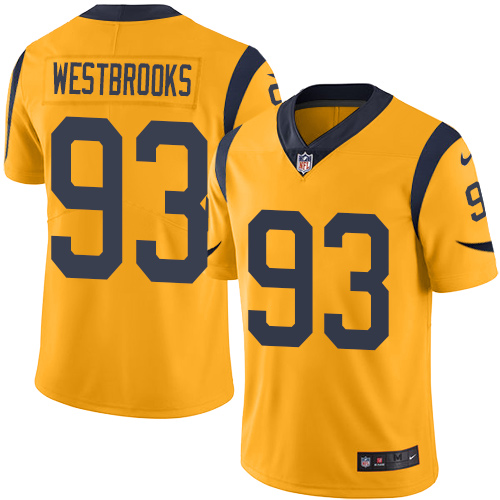 Youth Nike Los Angeles Rams #93 Ethan Westbrooks Limited Gold Rush Vapor Untouchable NFL Jersey