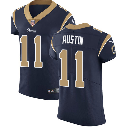Men's Nike Los Angeles Rams #11 Tavon Austin Navy Blue Team Color Vapor Untouchable Elite Player NFL Jersey