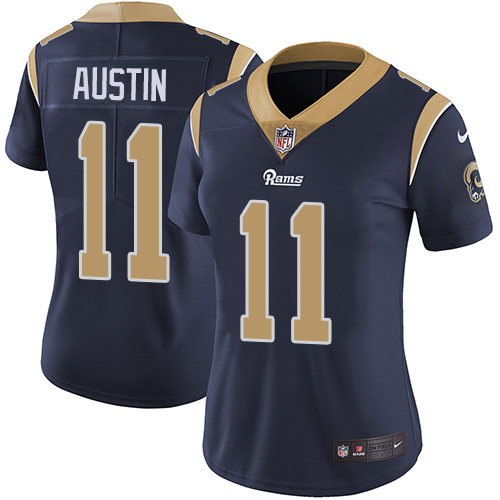 Women's Nike Los Angeles Rams #11 Tavon Austin Navy Blue Team Color Vapor Untouchable Limited Player NFL Jersey