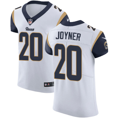 Men's Nike Los Angeles Rams #20 Lamarcus Joyner White Vapor Untouchable Elite Player NFL Jersey