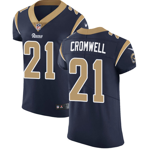 Men's Nike Los Angeles Rams #21 Nolan Cromwell Navy Blue Team Color Vapor Untouchable Elite Player NFL Jersey