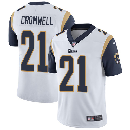 Men's Nike Los Angeles Rams #21 Nolan Cromwell White Vapor Untouchable Limited Player NFL Jersey