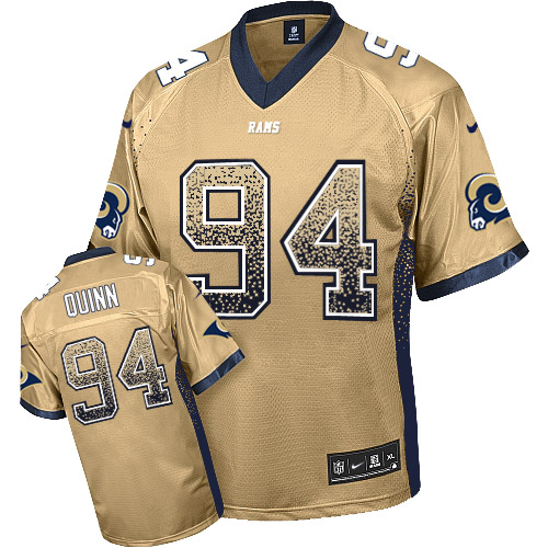 Men's Nike Los Angeles Rams #94 Robert Quinn Limited Gold Drift Fashion NFL Jersey