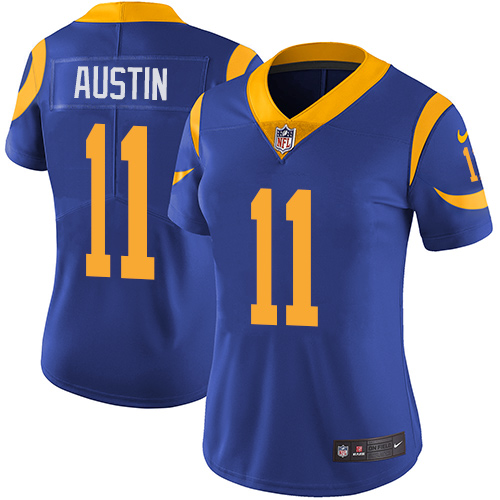 Women's Nike Los Angeles Rams #11 Tavon Austin Royal Blue Alternate Vapor Untouchable Elite Player NFL Jersey