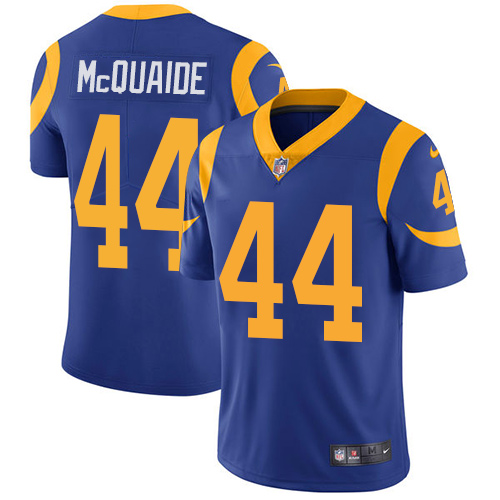 Men's Nike Los Angeles Rams #44 Jacob McQuaide Royal Blue Alternate Vapor Untouchable Limited Player NFL Jersey