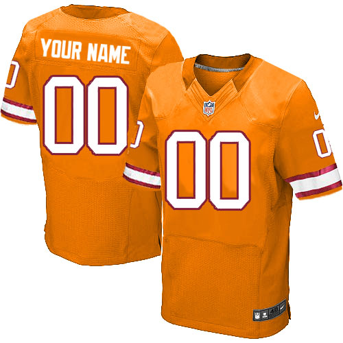 Men's Nike Tampa Bay Buccaneers Customized Elite Orange Glaze Alternate NFL Jersey