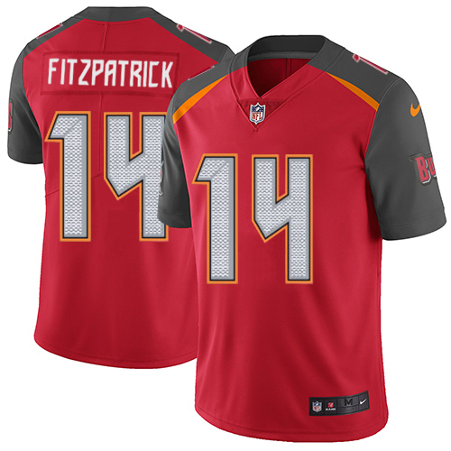 Youth Nike Tampa Bay Buccaneers #14 Ryan Fitzpatrick Red Team Color Vapor Untouchable Elite Player NFL Jersey
