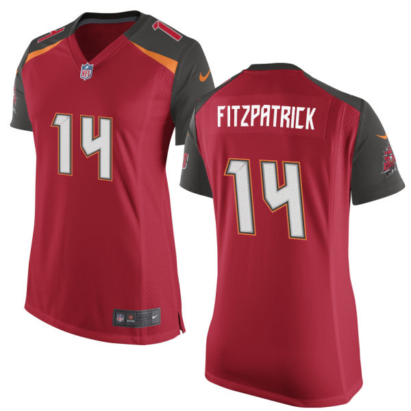 Women's Nike Tampa Bay Buccaneers #14 Ryan Fitzpatrick Game Red Team Color NFL Jersey
