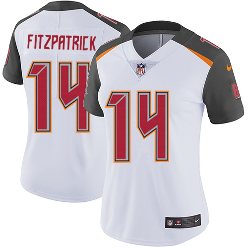 Women's Nike Tampa Bay Buccaneers #14 Ryan Fitzpatrick White Vapor Untouchable Limited Player NFL Jersey