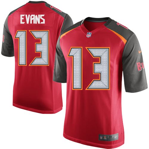 Men's Nike Tampa Bay Buccaneers #13 Mike Evans Game Red Team Color NFL Jersey