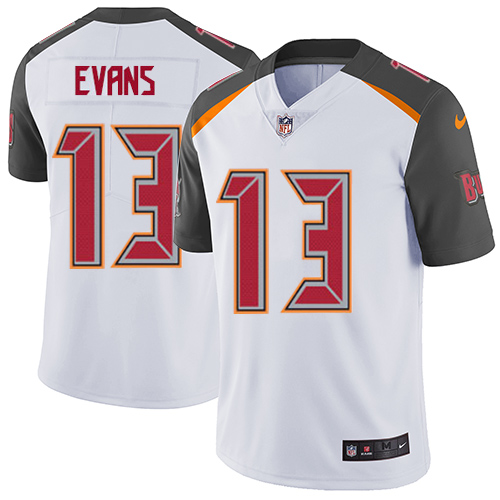 Men's Nike Tampa Bay Buccaneers #13 Mike Evans White Vapor Untouchable Limited Player NFL Jersey
