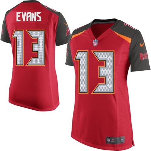Women's Nike Tampa Bay Buccaneers #13 Mike Evans Game Red Team Color NFL Jersey