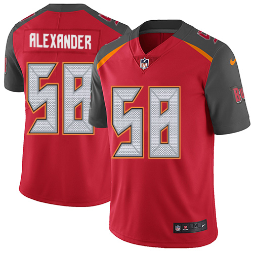 Youth Nike Tampa Bay Buccaneers #58 Kwon Alexander Red Team Color Vapor Untouchable Limited Player NFL Jersey