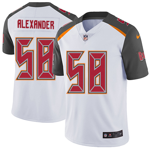 Youth Nike Tampa Bay Buccaneers #58 Kwon Alexander White Vapor Untouchable Elite Player NFL Jersey
