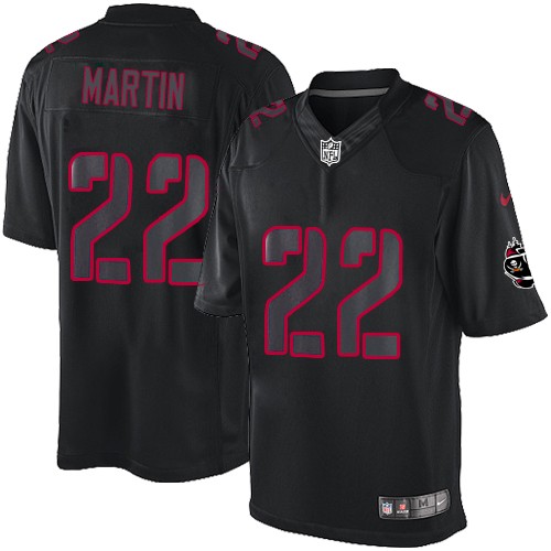 Men's Nike Tampa Bay Buccaneers #22 Doug Martin Limited Black Impact NFL Jersey