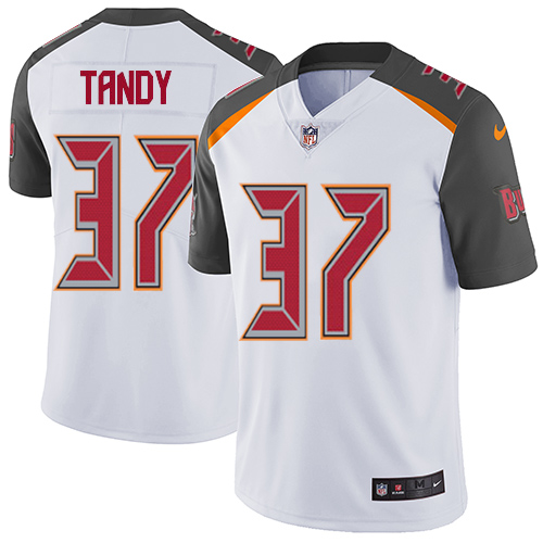 Men's Nike Tampa Bay Buccaneers #37 Keith Tandy White Vapor Untouchable Limited Player NFL Jersey