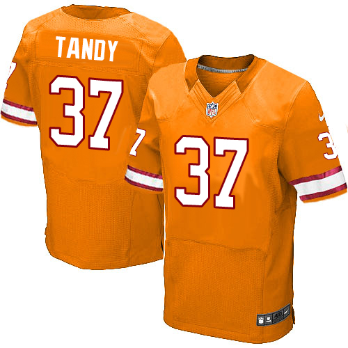 Men's Nike Tampa Bay Buccaneers #37 Keith Tandy Elite Orange Glaze Alternate NFL Jersey